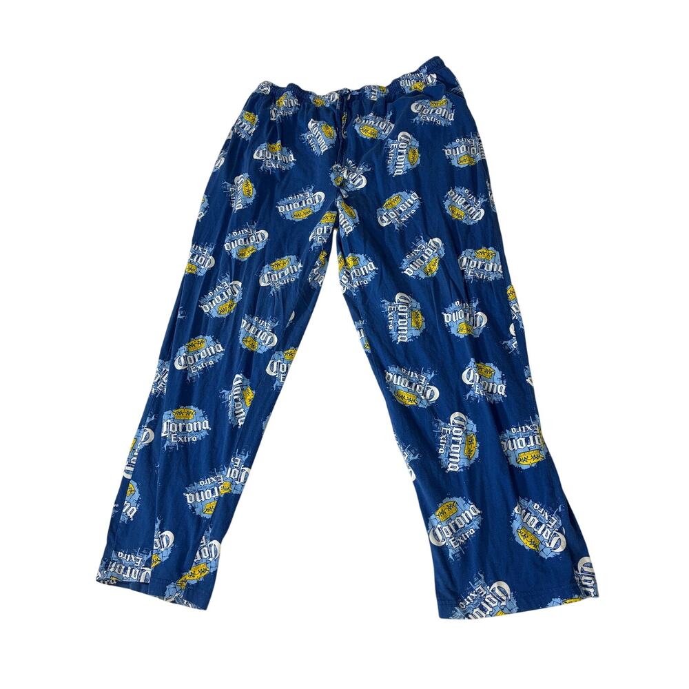 Corona Extra Lounge Pajama Pants XL Blue Beer Logo Sleepwear